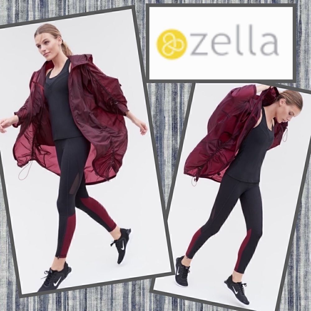 NWT MSRP $75 Zella Gossip Ankle Zip Leggings Women's Size Small